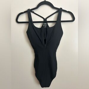 Black Body Suit w zipper